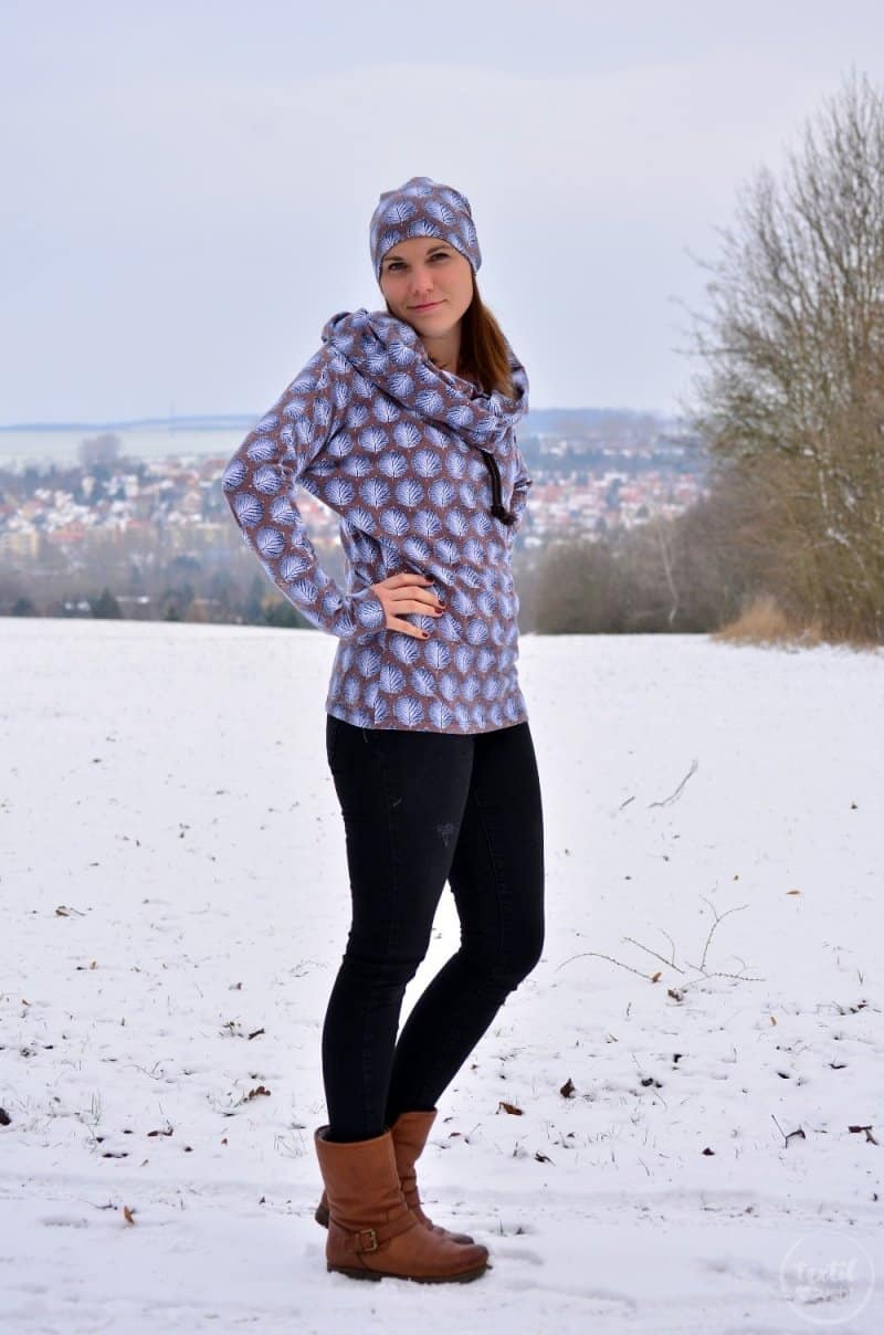 Mein neues selbstgenähtes Wintershirt: Lillestoff Winterblatt trifft auch Frau Madita - Bild 1 | textilsucht.de