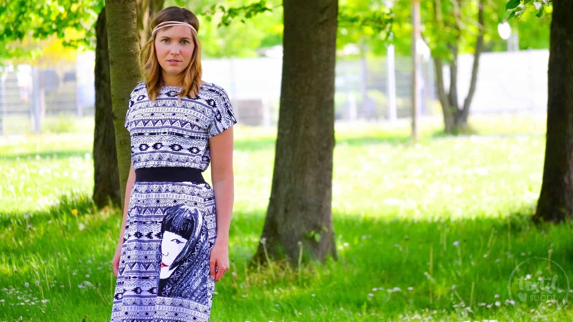 Sommerkleid nähen: Schnittmuster Kleid Federleicht im Hippielook