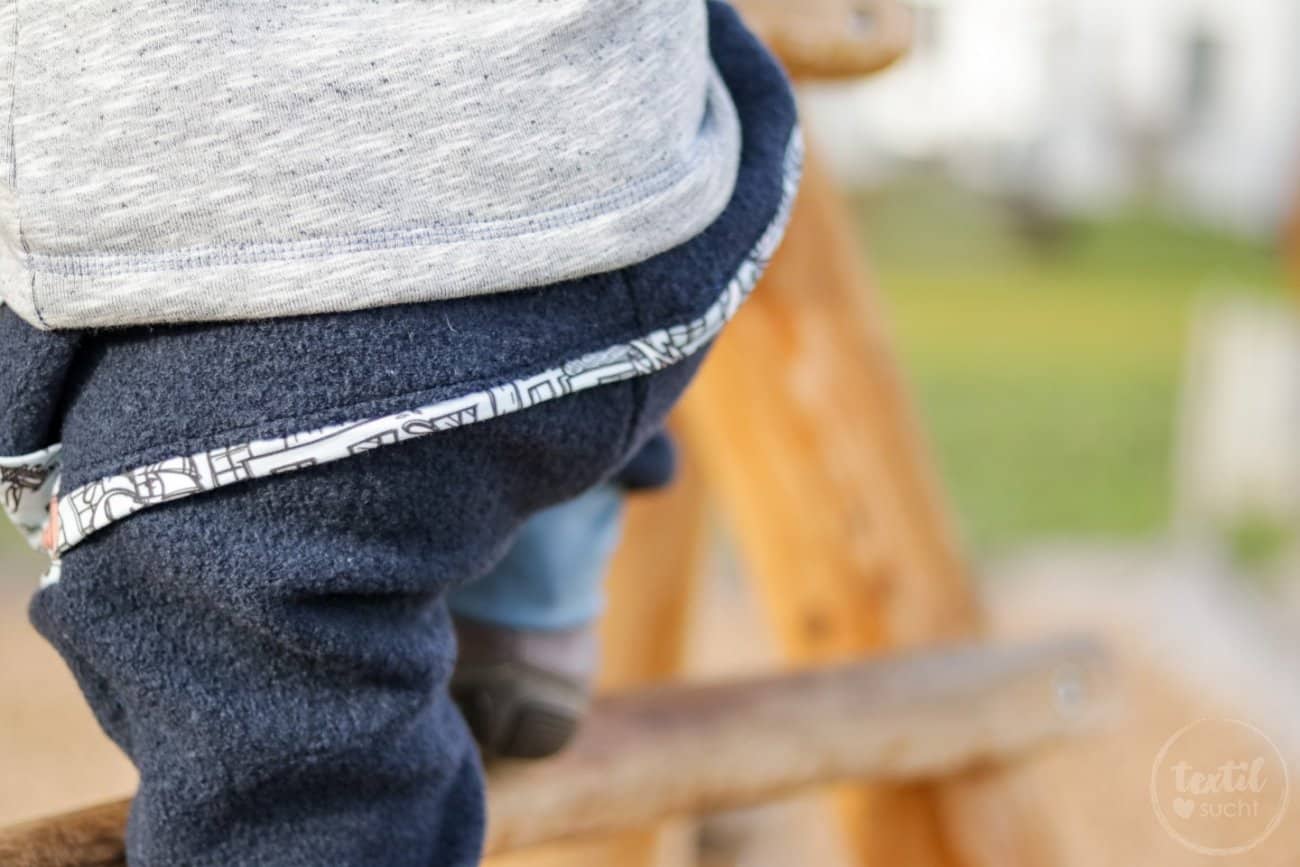 Kinderoutfit aus Walkhose und Sweater nähen - Bild 3 – textilsucht.de