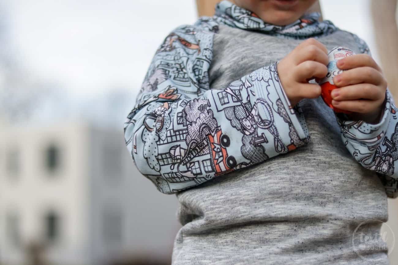 Kinderoutfit aus Walkhose und Sweater nähen - Bild 5 – textilsucht.de