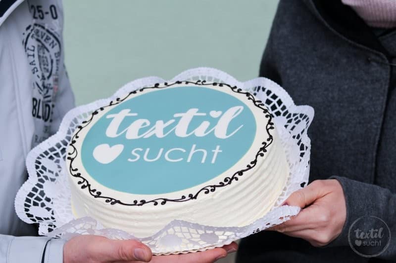 4 Jahre Textilsucht und eine tolle Torte mit Bild von Tortenbild.shop - Bild 1 | textilsucht.de